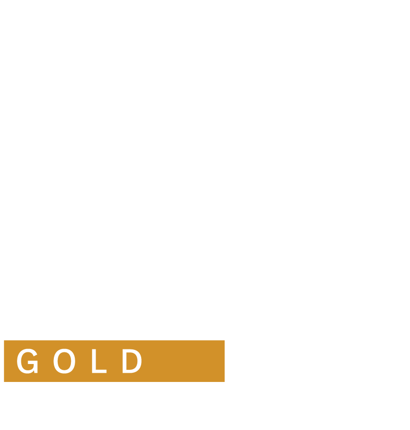 Reverse Stacked Qualmark 4 Star Plus Gold Sustainable Tourism Business Award Logo