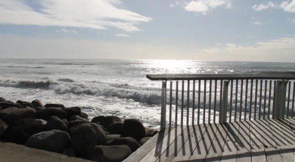 Coastal Walkway Sunset