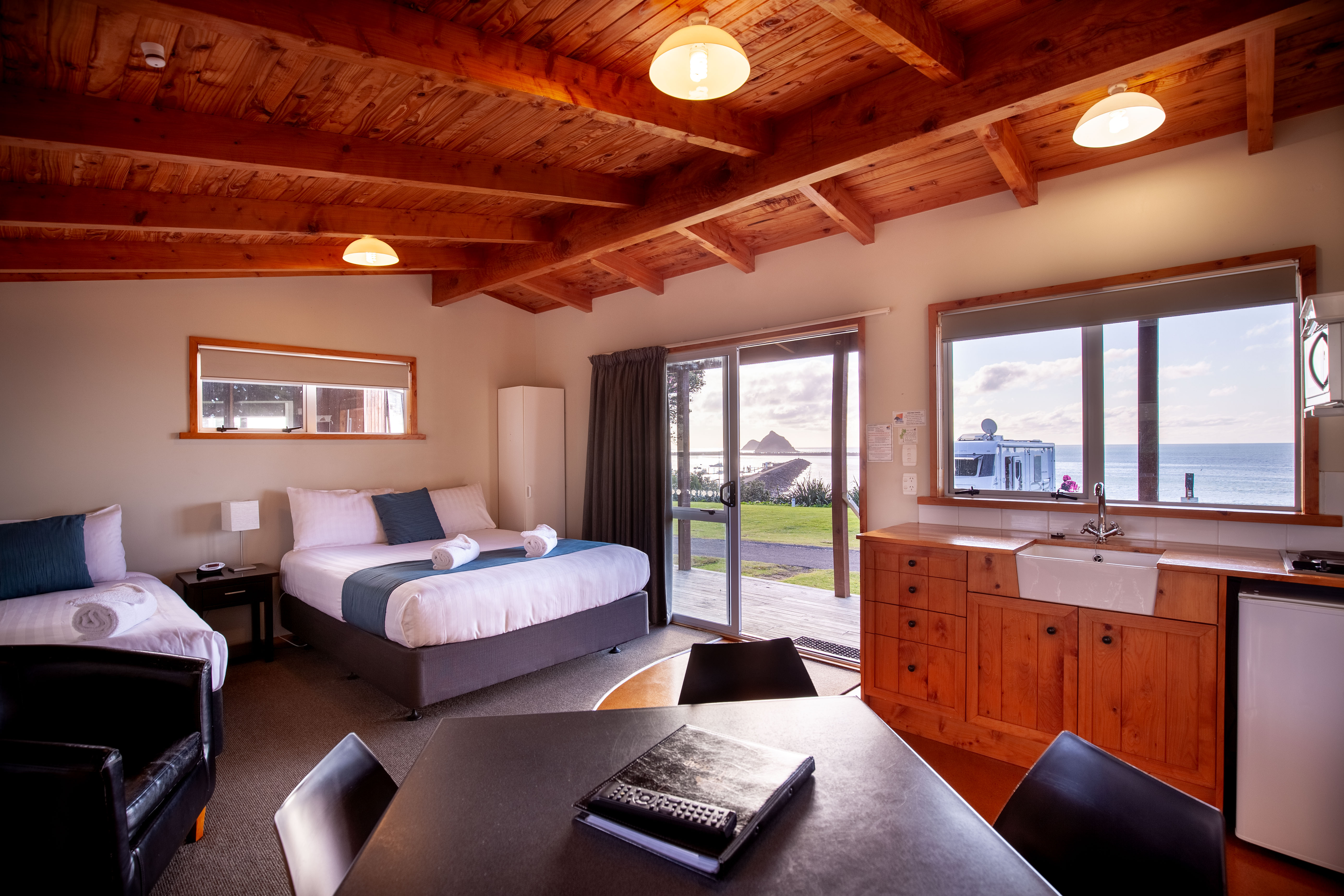 Motel studio interior