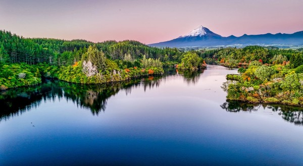 mt taranaki lake mangamahoe lookout new plymouth new zealand ib45